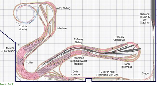 Train layout design plan