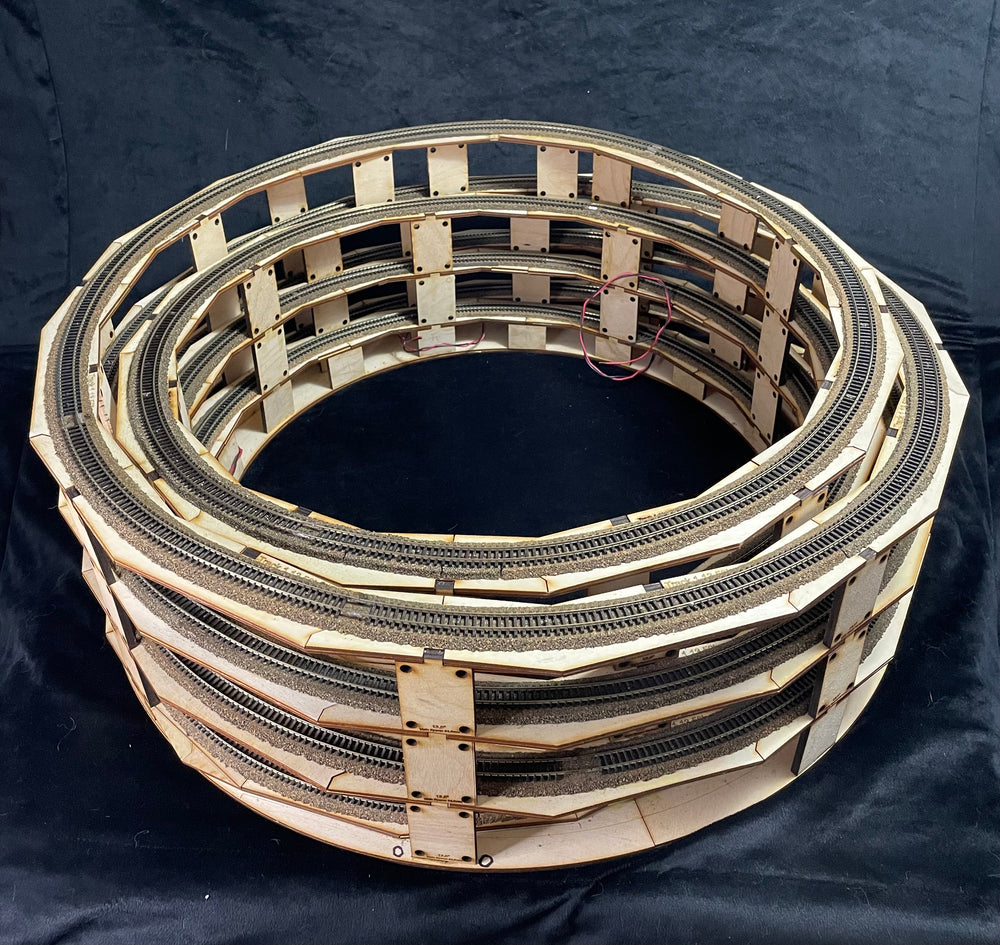 Helix Layout PrecisionModelRailroad.com | Helix kits, T-TRAK, Layout benchwork ...