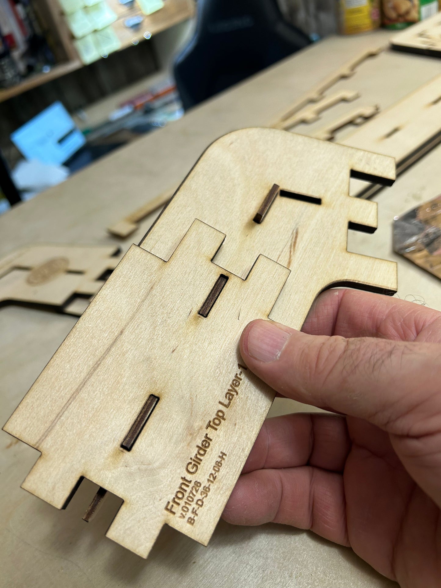 PMR girder members are carefully overlapped for strength