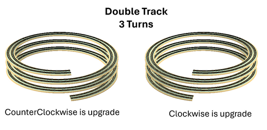 KitHelix™ N scale, 2 track, 23.5"/2.40%, 25.5"/2.21%, 3 turns