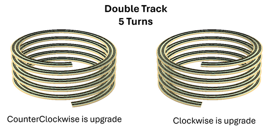 KitHelix™ N scale, 2 track, 21.5"/2.50%, 23.5"/2.29%, 5 turns