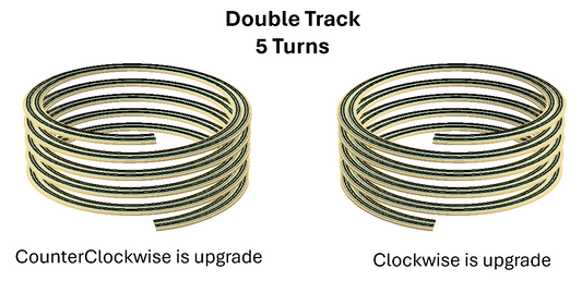 KitHelix™ N scale, 2 track, 16.5"/2.60%, 18.5"/2.32%, 5 turns