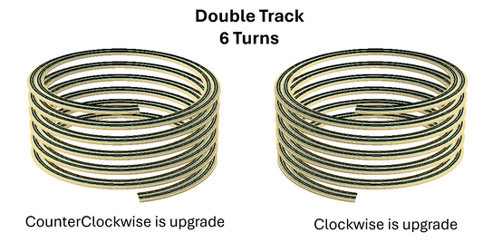 KitHelix™ N scale, 2 track, 23.0"/1.90%, 25.0"/1.75%, 6 turns