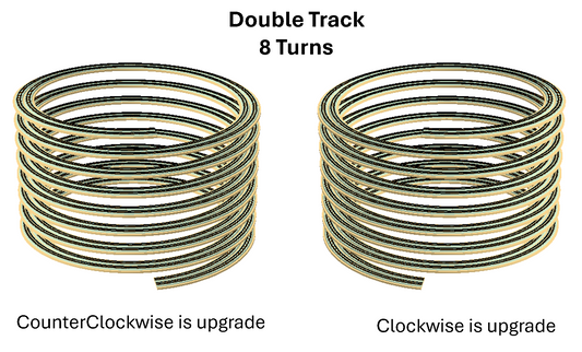 KitHelix™ N scale, 2 track, 16.5"/2.60%, 18.5"/2.32%, 8 turns