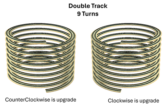 KitHelix™ N scale, 2 track, 18.5"/2.70%, 20.5"/2.44%, 9 turns