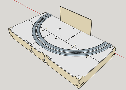 T-TRAK End Cap Module, 28 13/16in (731.8 mm) wide