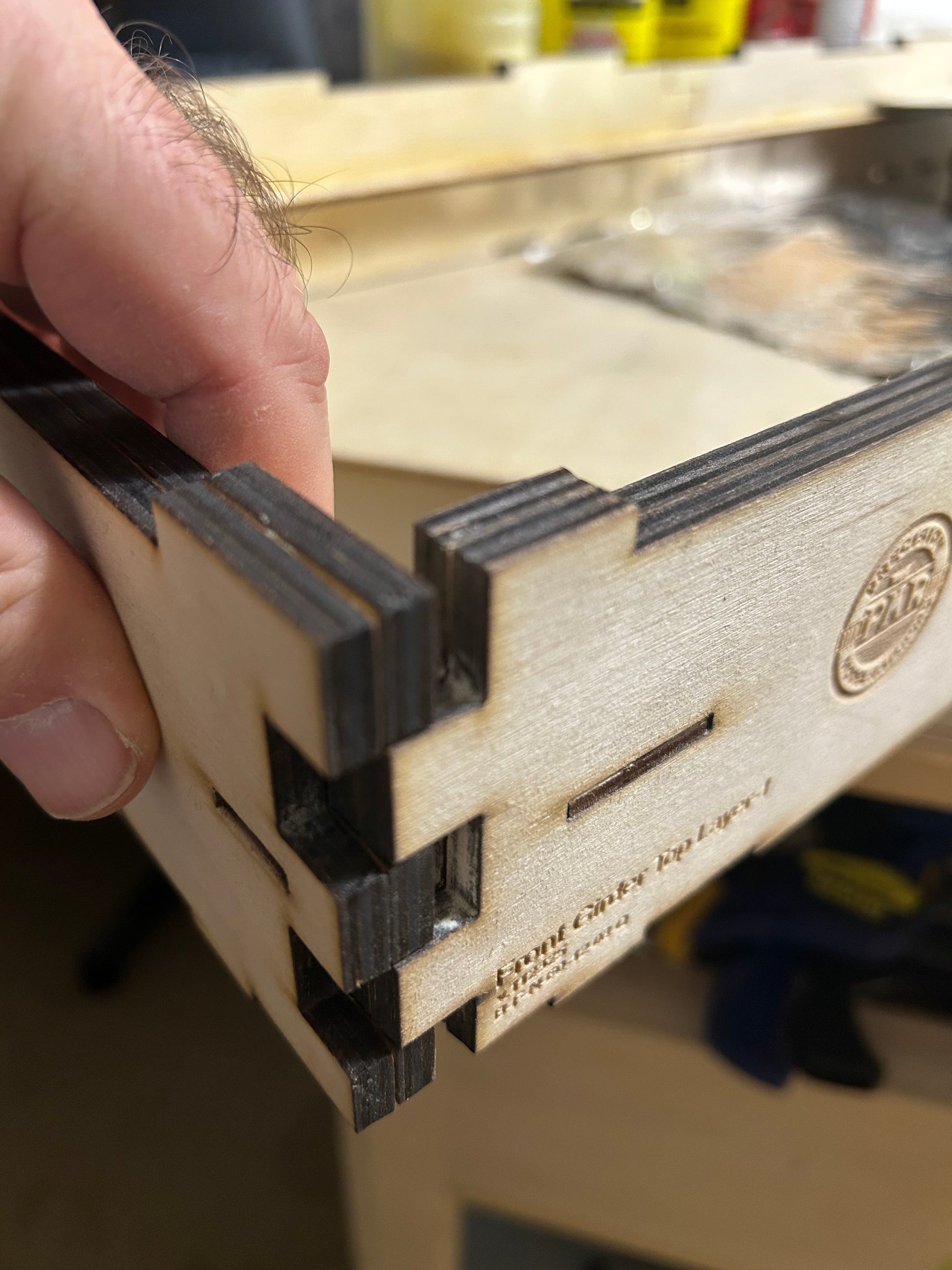 Precision Model Railroad benchwork frames have strong interlocking corners which resist racking.