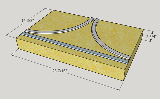 T-TRAK Junction Module, 23 7/16in (595.3 mm) wide