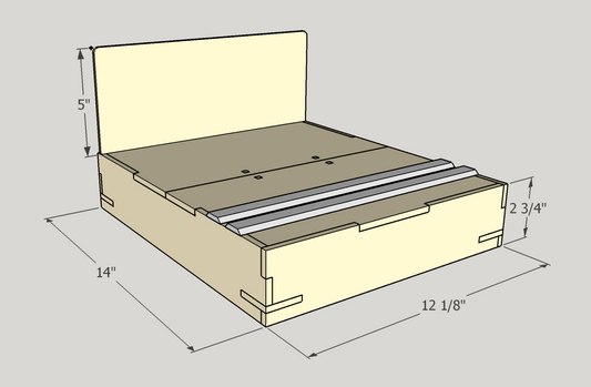 T-TRAK Single Straight Module, 12 1/8in (308mm) wide