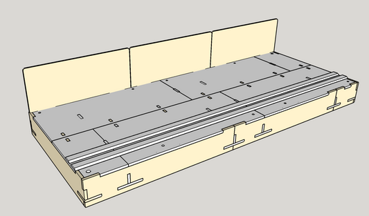 T-TRAK Triple Straight Module, 36 1/2in (927.1mm) wide